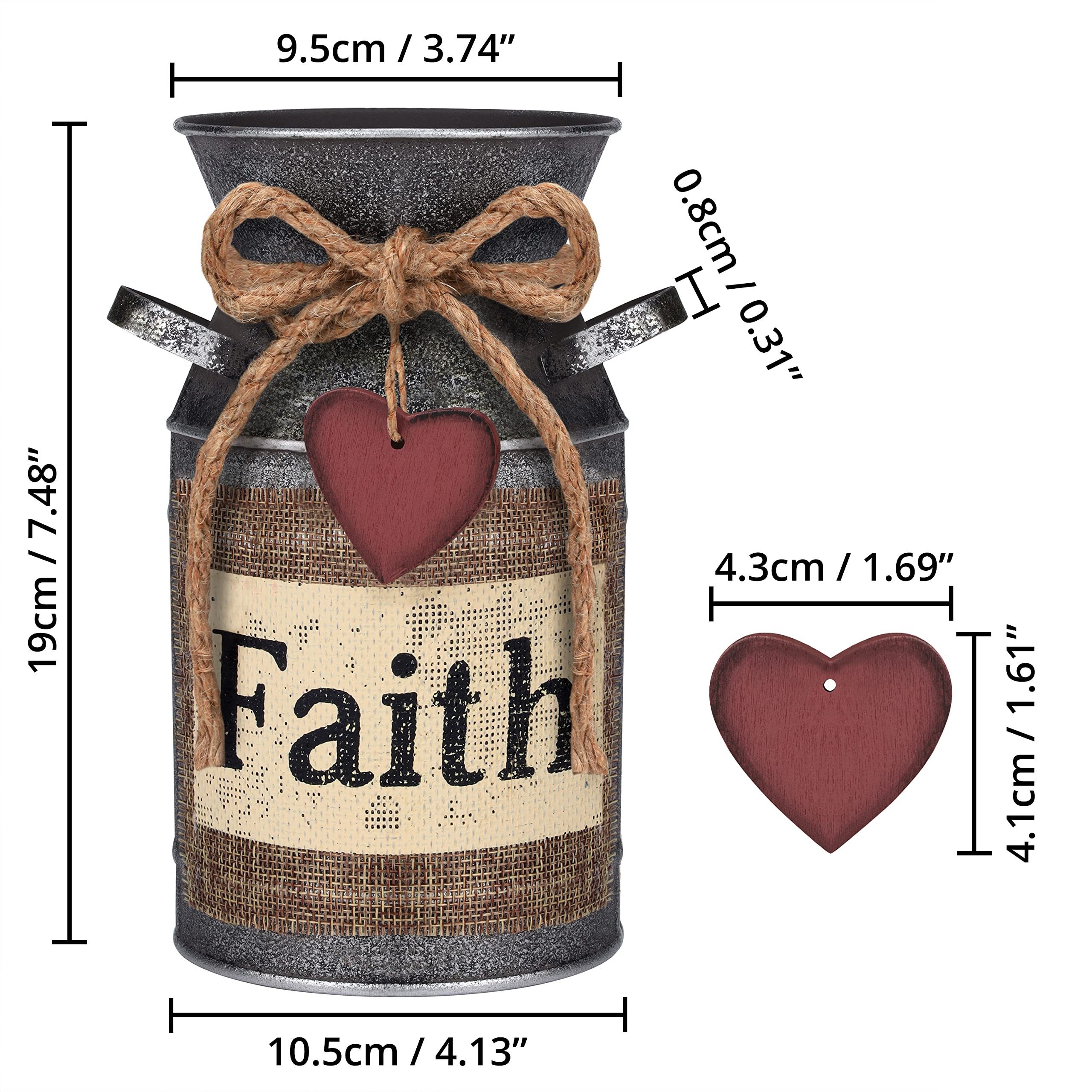 Belle Vous Dekovase Rustic Vintage Metal günstig online kaufen