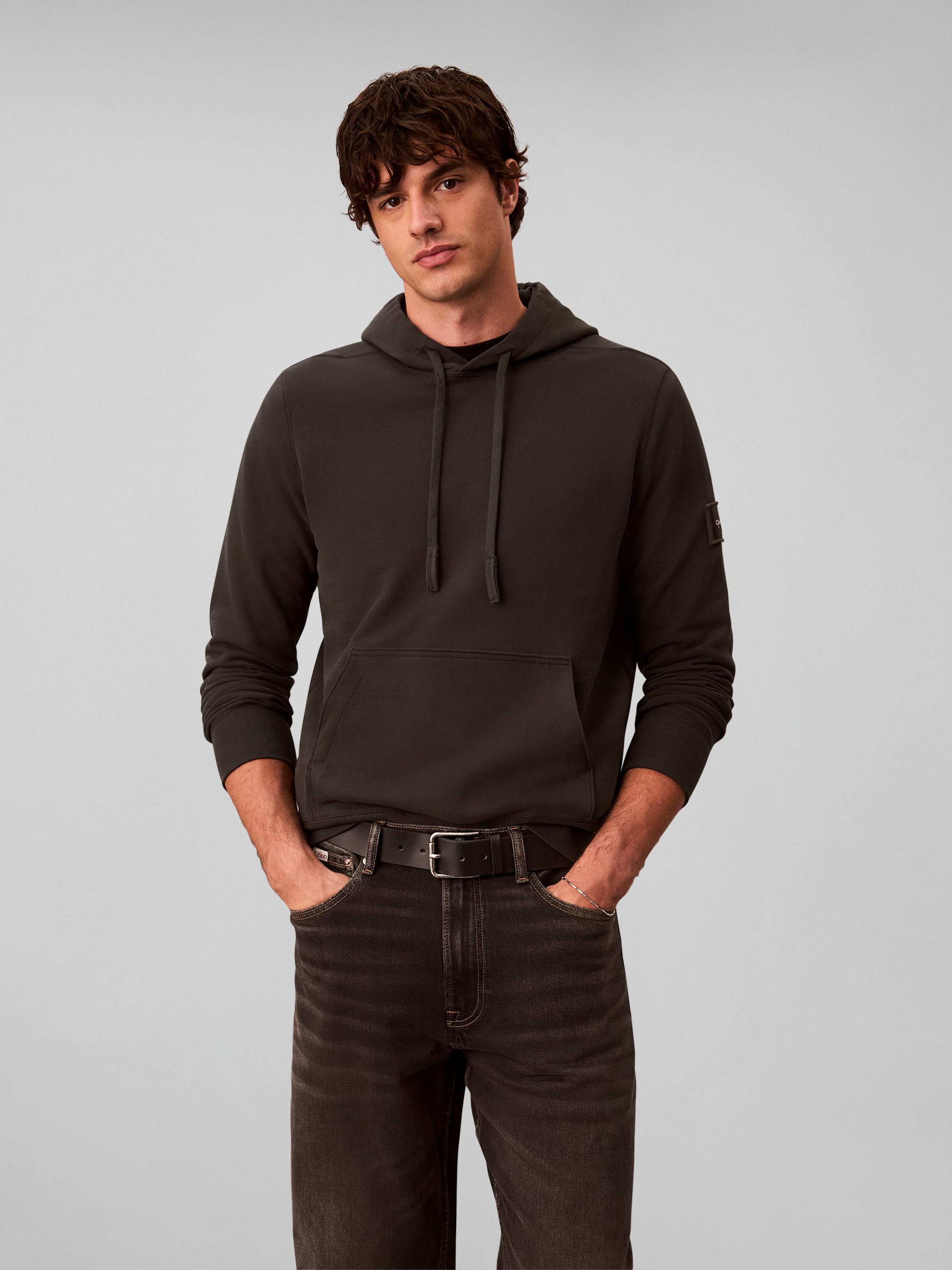 Calvin Klein Jeans Kapuzensweatshirt BADGE HOODIE Regular fit, Badge, Kängurutasche