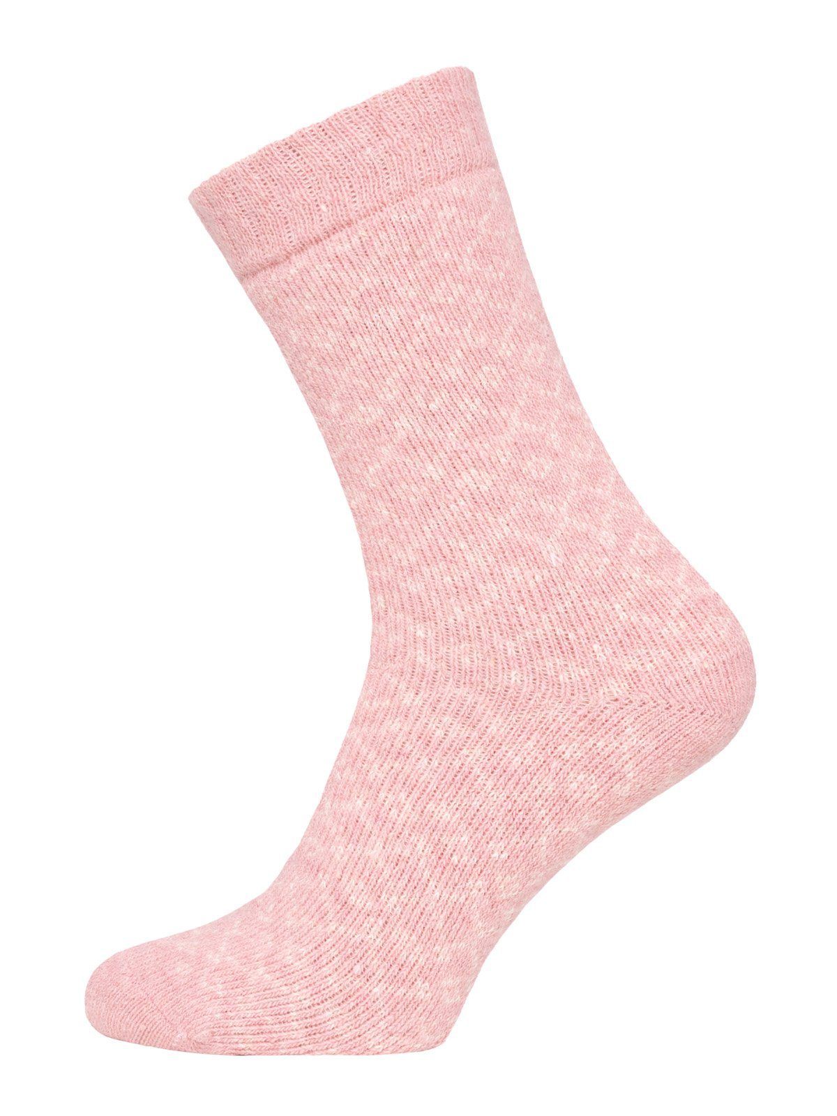 mit Design In Warm Hygge Mit HomeOfSocks Damen Rosa Socken 45% Hohem Hyggelig Wolle Für Dicke Wollanteil Socken Socken Herren Bunten Dick &