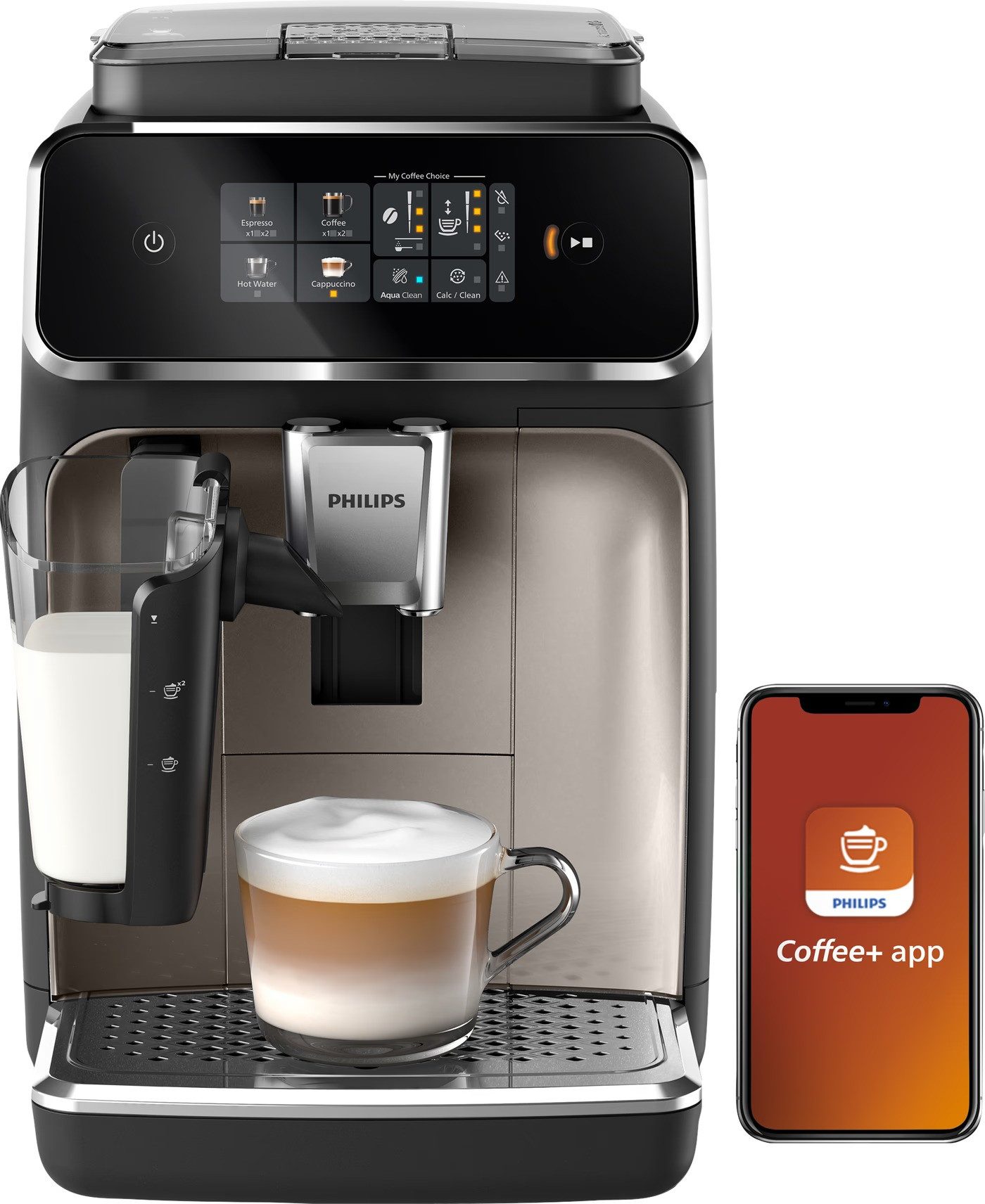 Philips Kaffeevollautomat EP2336/40, Philips EP2336/40 Series 2300 Kaffeevollautomat LatteGo 4 Getränke
