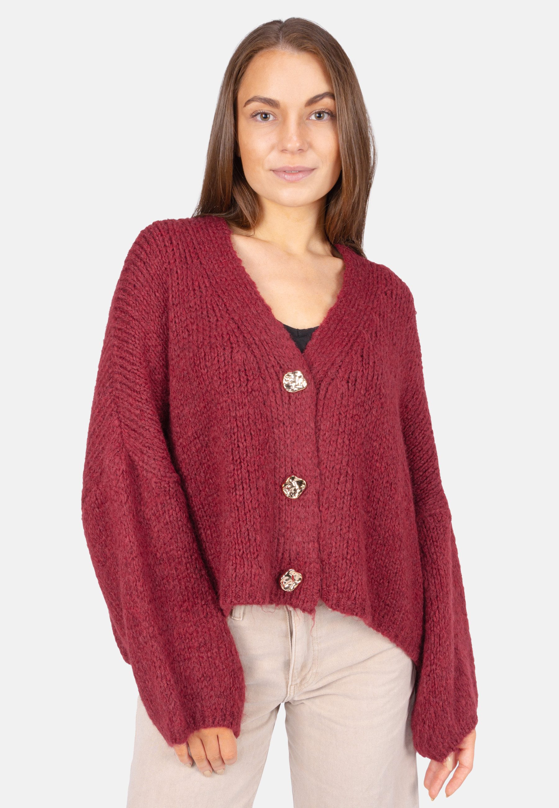 Seasons of April Cardigan JOJO (1-tlg) Damen Cardigan Strickjacke Oversize mit Knöpfen