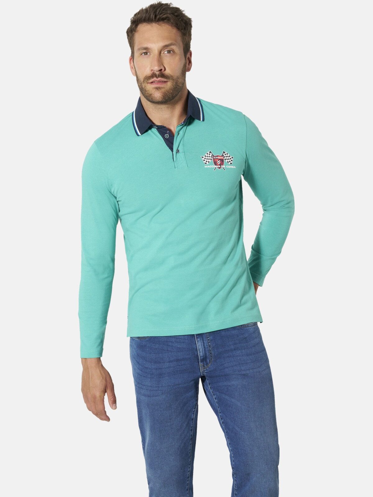 Babista Langarm-Poloshirt MERAVISA