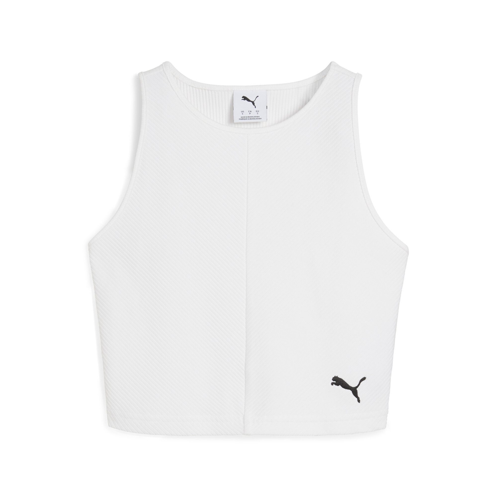 PUMA T-Shirt "WARDROBE ESS Geripptes Crop-Top Damen" günstig online kaufen