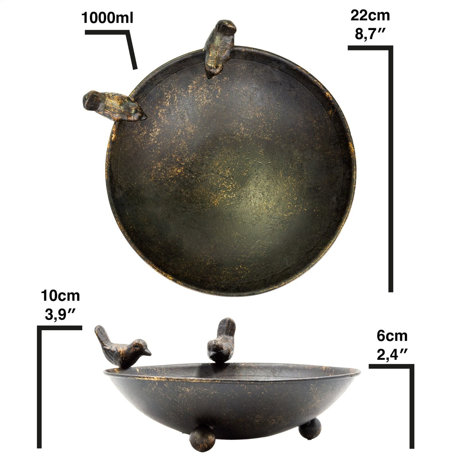 Blümelhuber Vogeltränke Vogelbad/Vogeltränke (22cm)