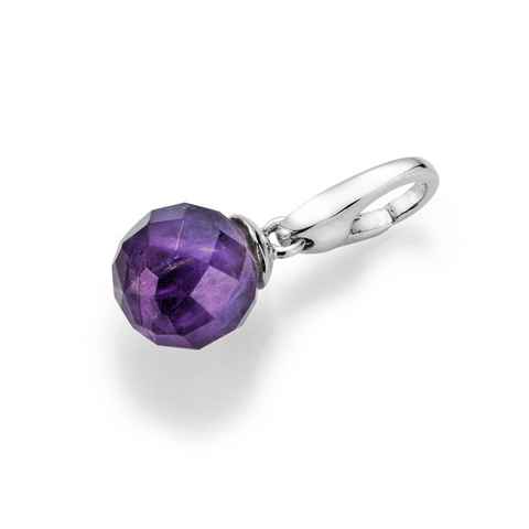 GIORGIO MARTELLO MILANO Charm Kugel Amethyst Kugel mit Symbolkraft, Silber 925