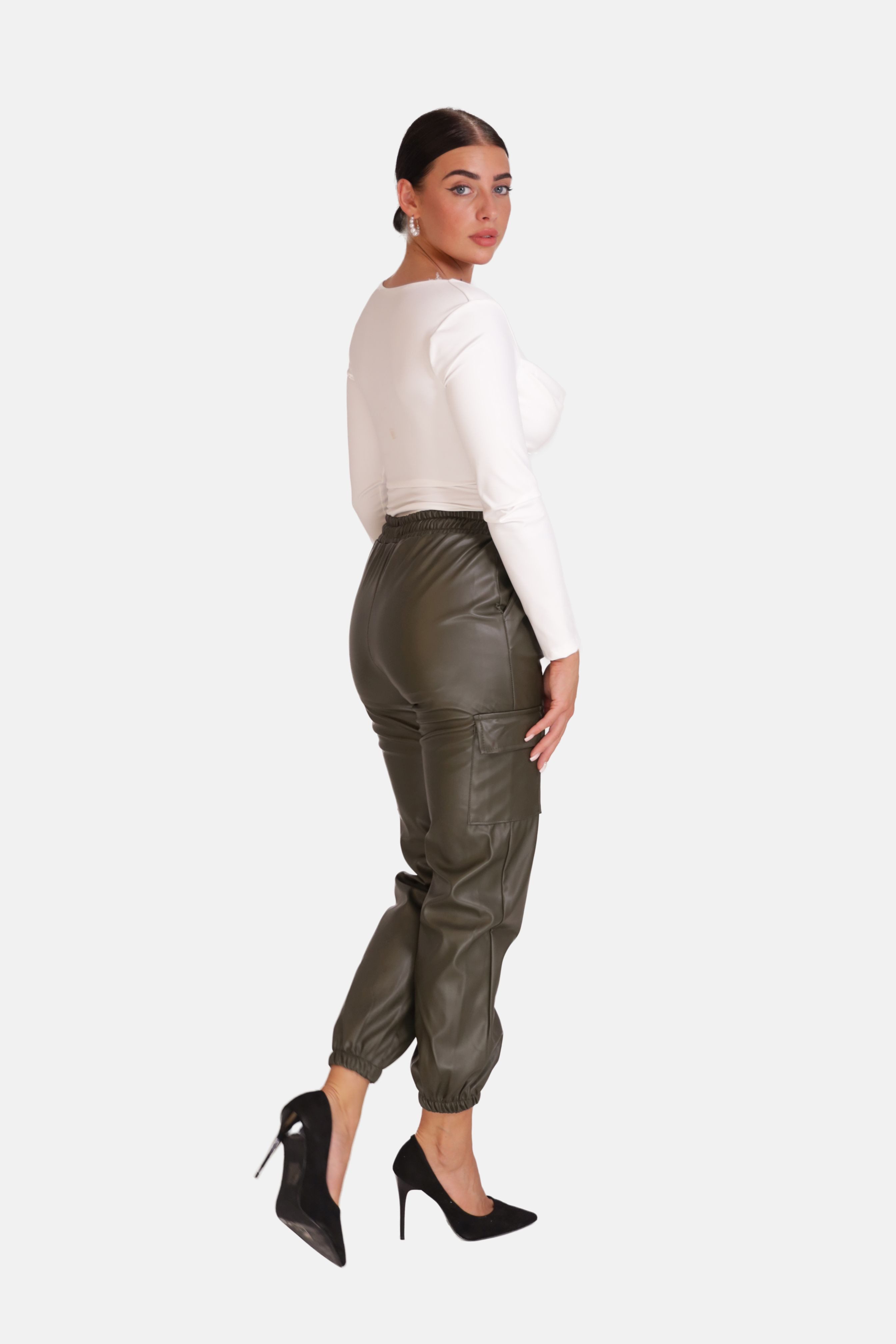 Elara Lederhose Elara Damen Cargo Leder günstig online kaufen