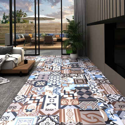Teppichboden PVC-Fliesen Selbstklebend 5,11 m² Einfarbiges Muster, vidaXL