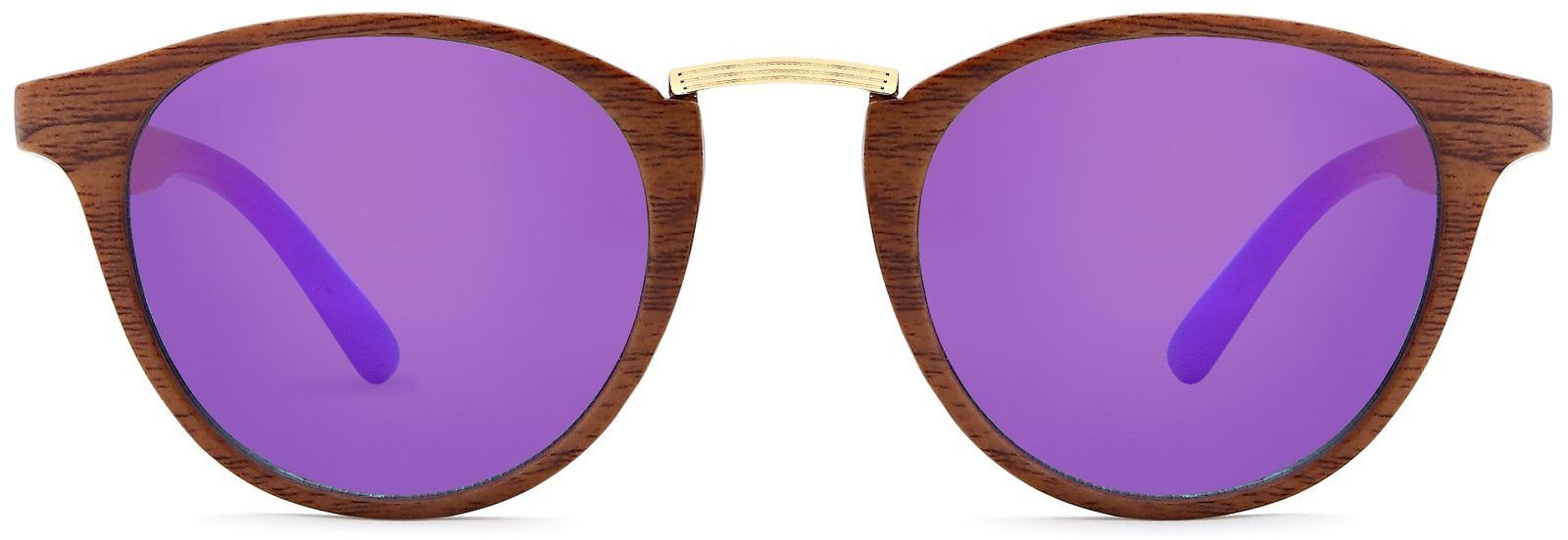 styleBREAKER Sonnenbrille Panto Sonnenbrille Holz Optik günstig online kaufen