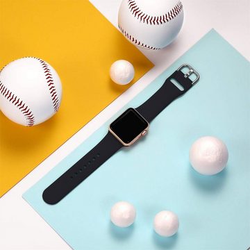 CoolGadget Smartwatch-Armband Fitnessarmband aus TPU / Silikon, für Apple Watch 1 - 4 / 5 / 6 / 7 / 8 / 9 / SE / Ultra 42 44 45 mm