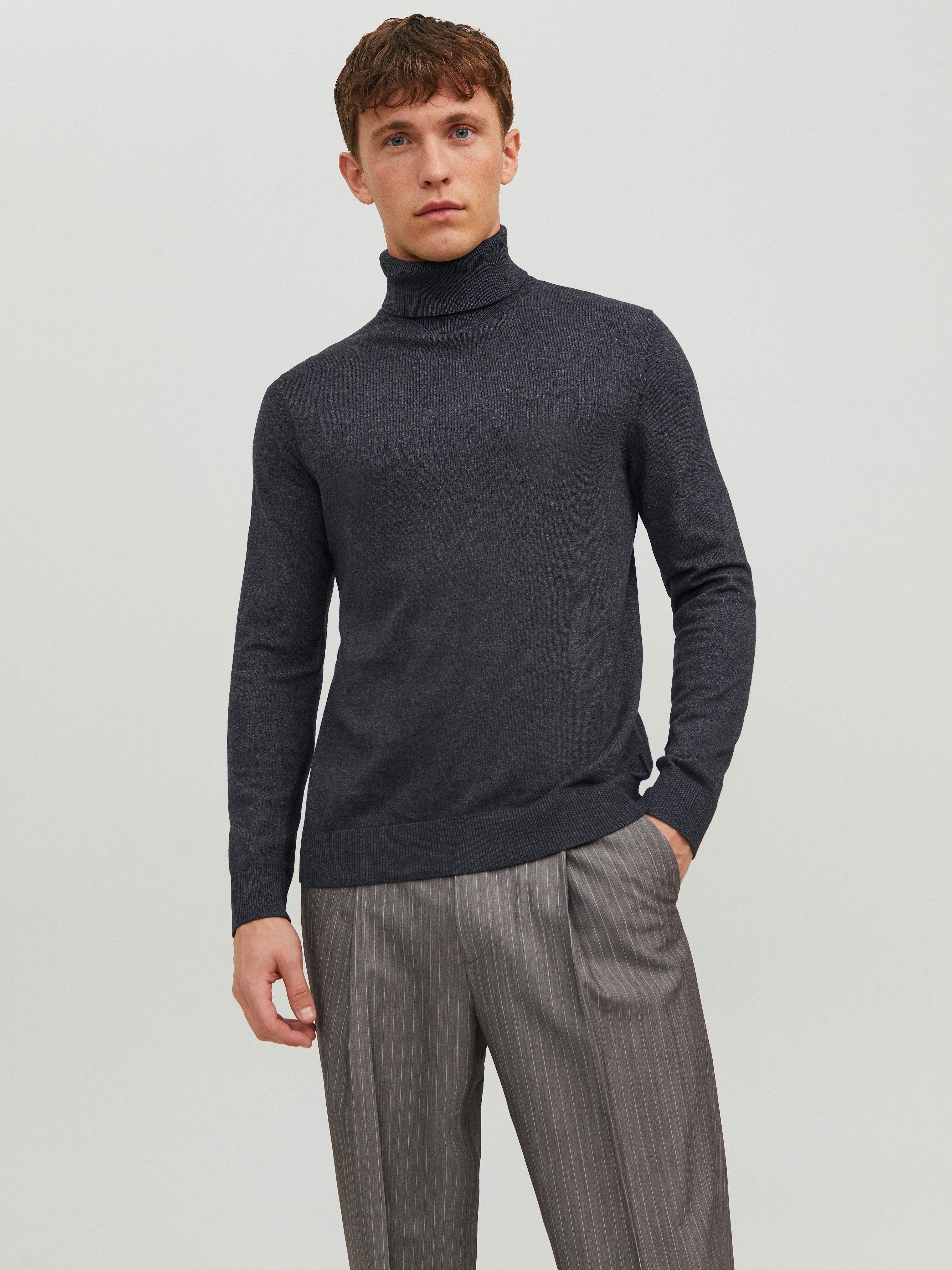 Jack & Jones Rollkragenpullover JJEEMIL KNIT ROLL NECK NOOS Baumwollmischung, regular fit