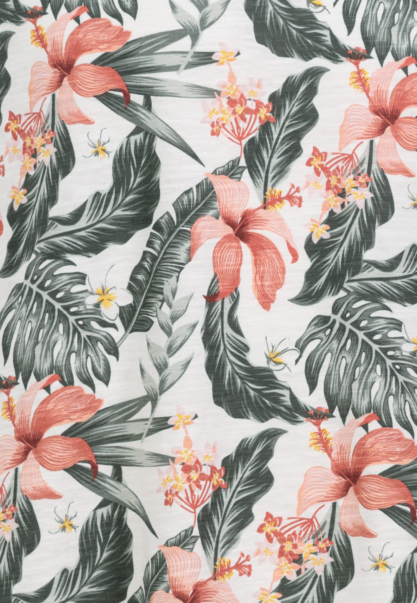 Eight2Nine T-Shirt Komfortabler Rundhalsausschnitt Kurzarm Blumendesign (1-tlg) H16182M22520_S/S Shirts