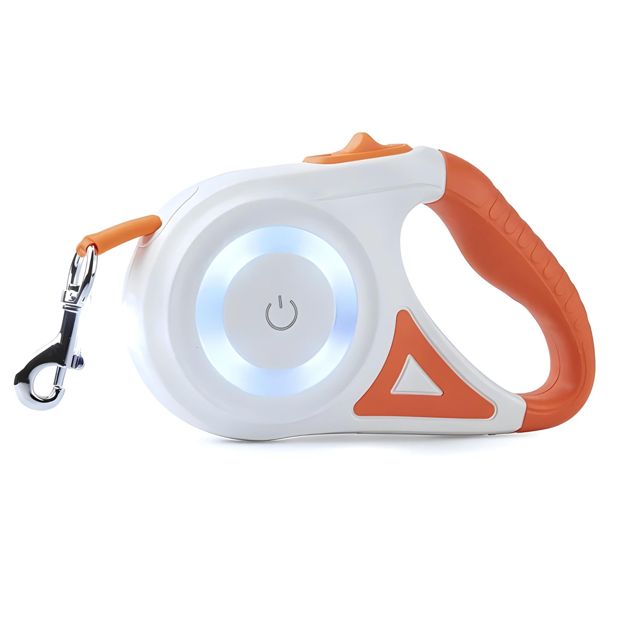 ROJECO Hundeleine mit LED Beleuchtung & Taschenlampe, Touch Bedienung, mit LED-Beleuchtung & integrierter Taschenlampe