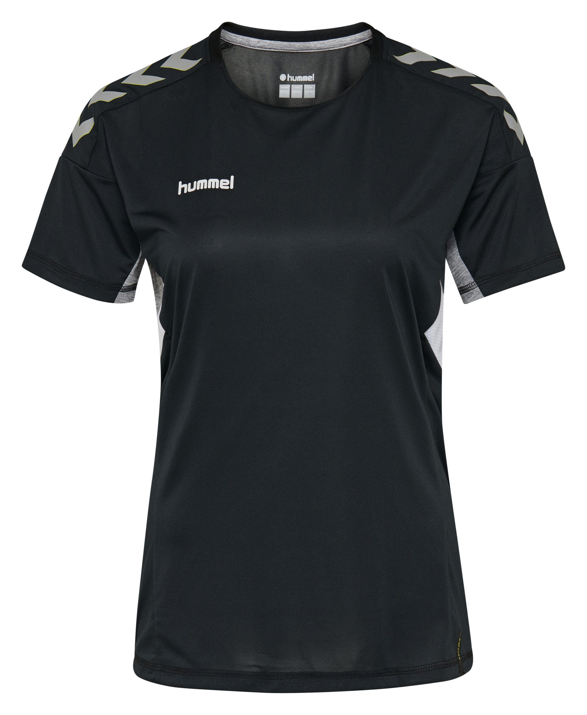 hummel Move Laufshirt Laufshirt Damen Shirt Tech Fitness T-Shirt Sport Trikot schwarz BLACK