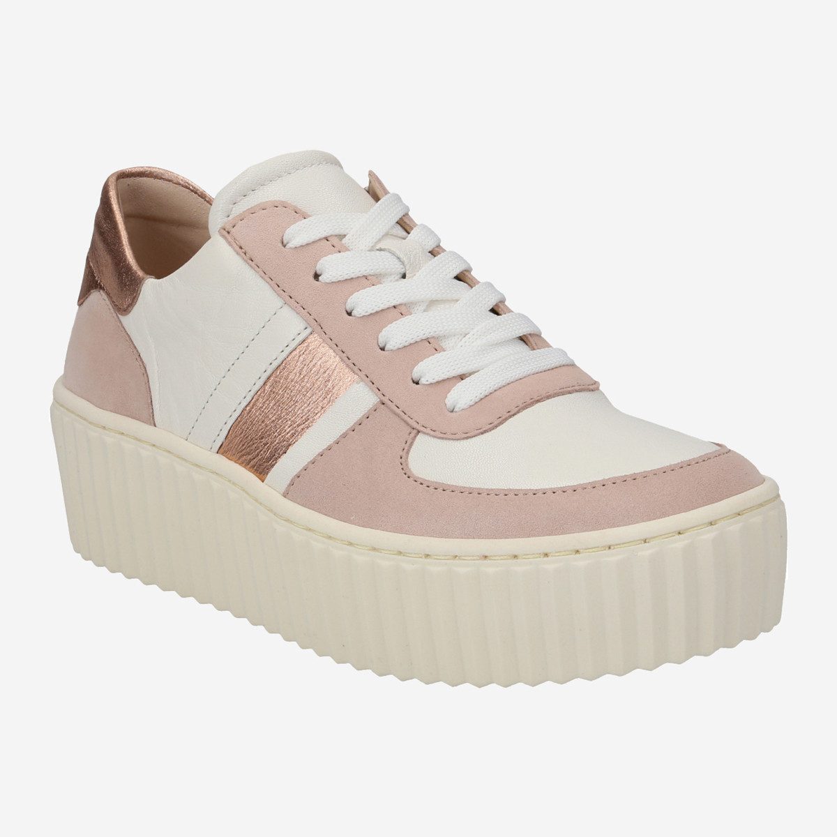 Gabor 23.203.20, Sneaker in Weiß,kombiniert für Damen Sneaker
