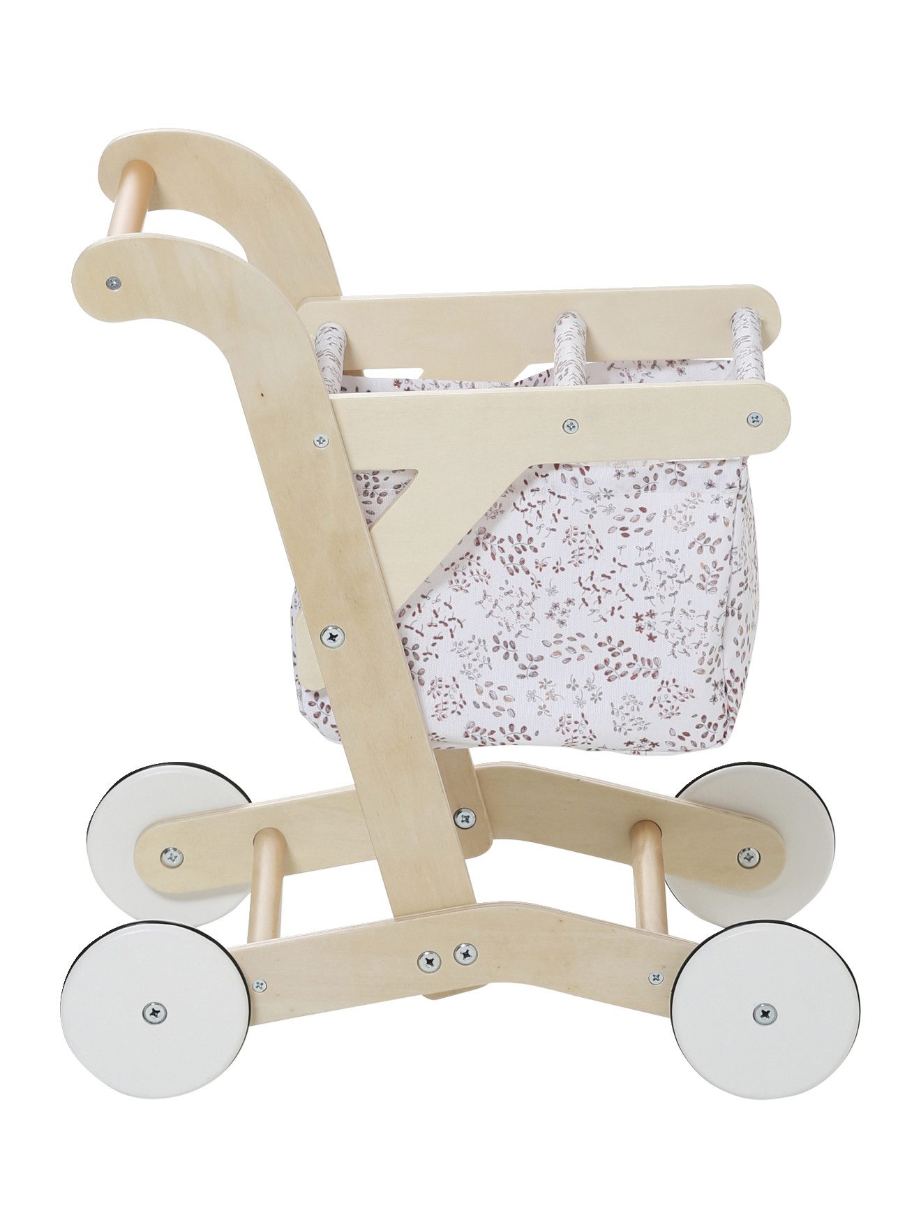 vertbaudet Spielküche Kinder Einkaufswagen, Stoff/Holz FSC® Holz günstig online kaufen