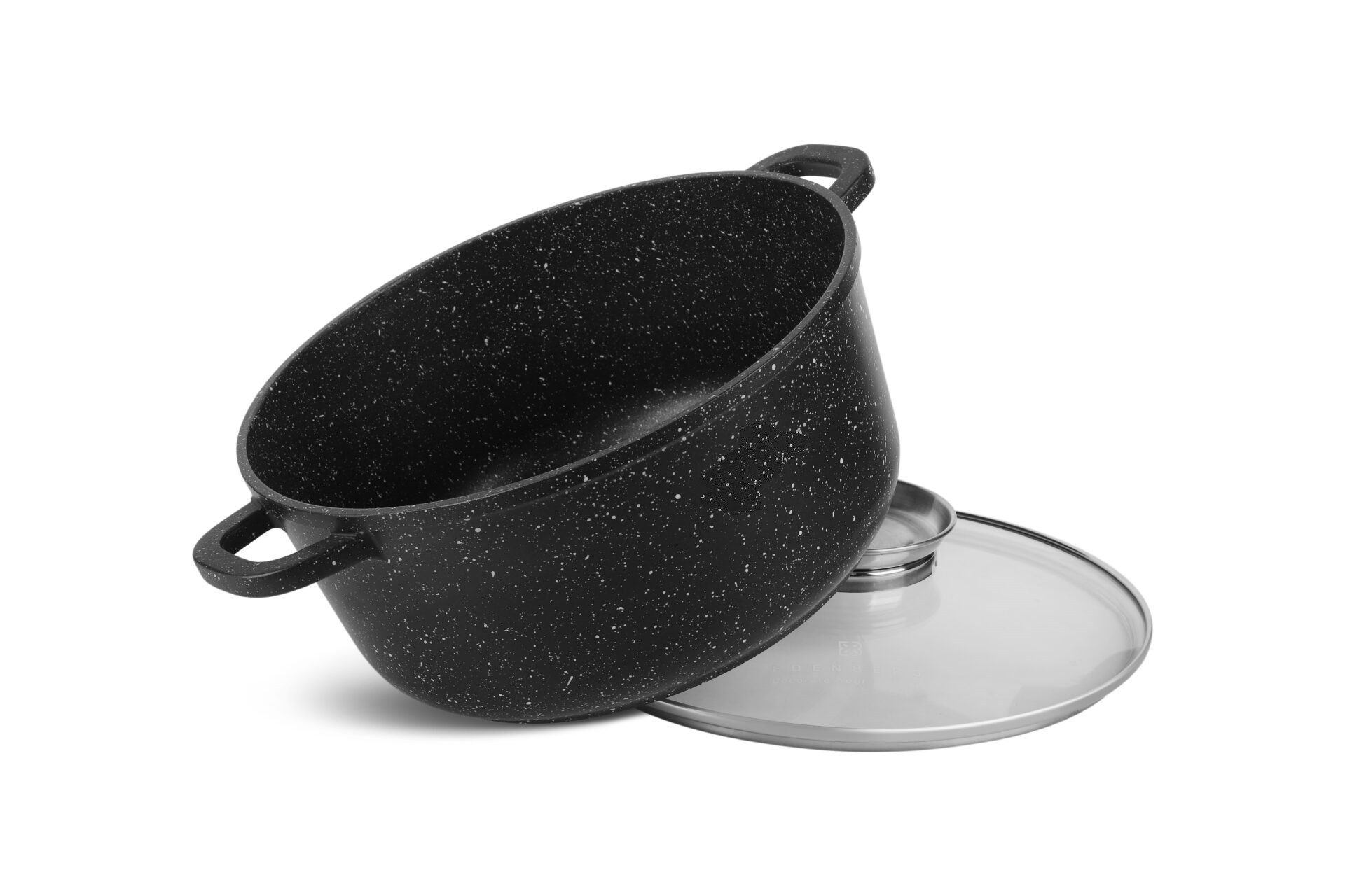 KlönBerg Topf-Set Steinbeschichteten Töpfen in verschiedenen Größen mit niedrigen Töpfen, Aluminiumguss, Aluminium, Keramik, Edelstahl (Passt in jede Küche! 1.2 – Bild 5 von 5