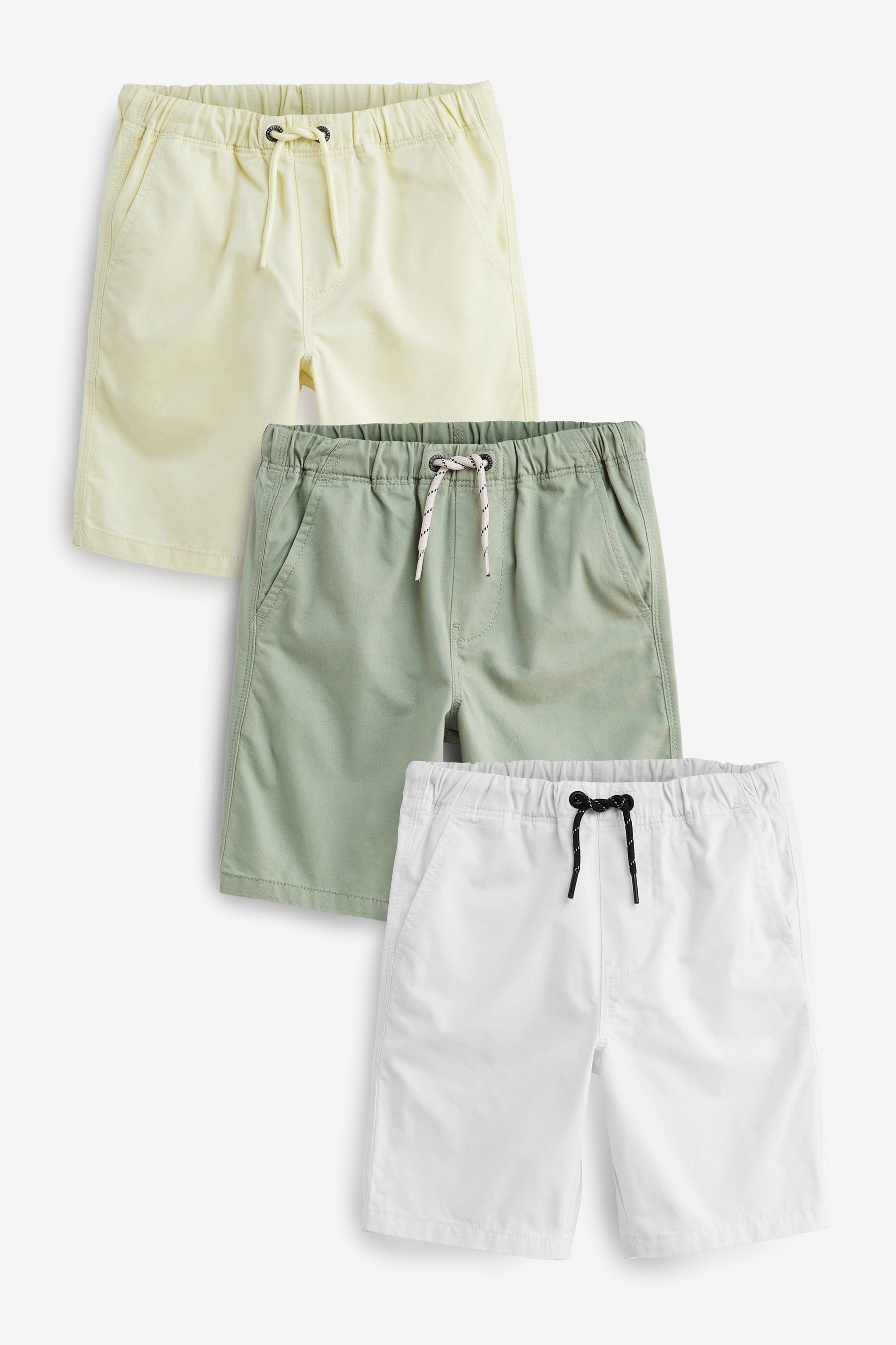 Next Shorts Schlupf-Shorts im 3er-Pack (3-tlg) Sage Green