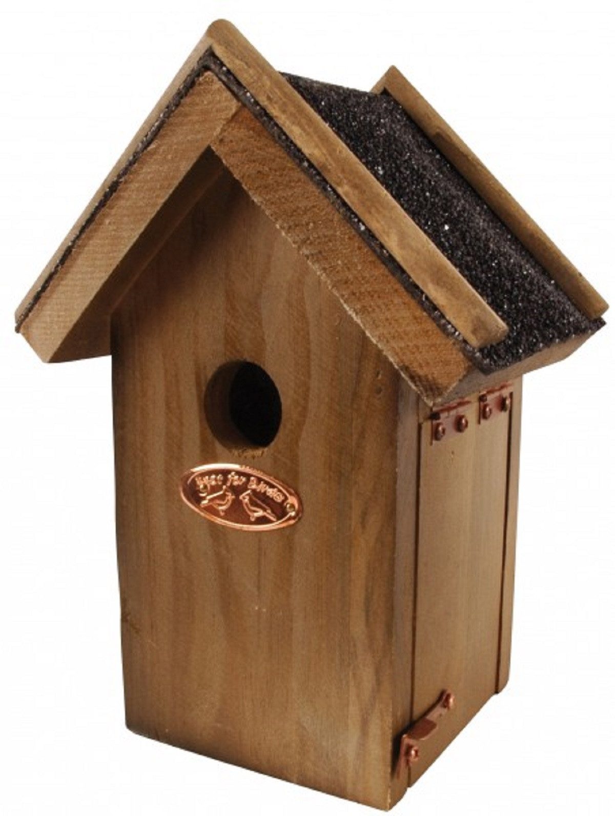 esschert design Nistkasten Hochwertiger Nistkasten für Zaunkönig aus Holz mit Bitumendach