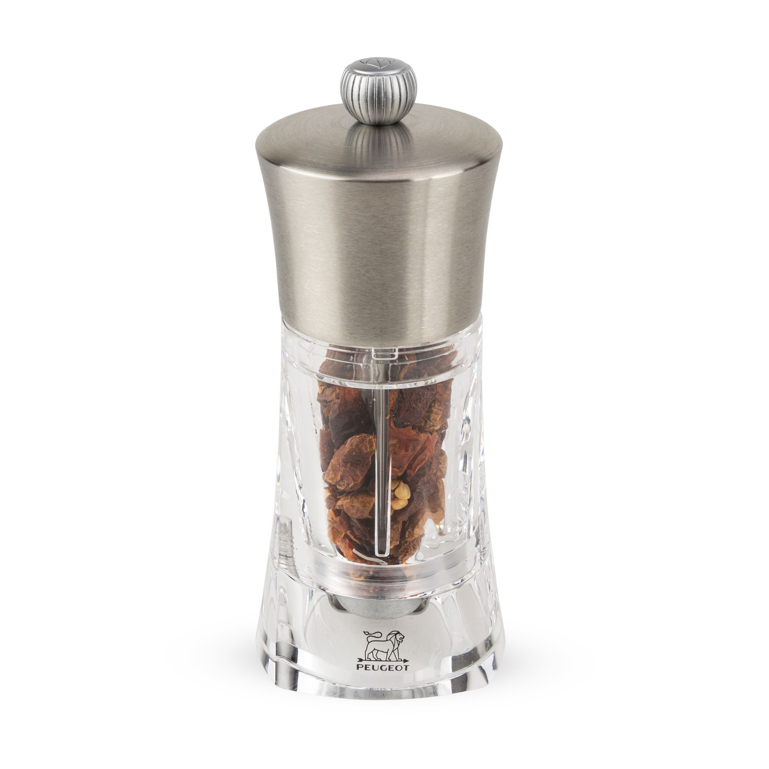 PEUGEOT Chilimühle OUESSANT 14cm Acryl Transparent Stahlmahlwerk Manue Manuell Manuell