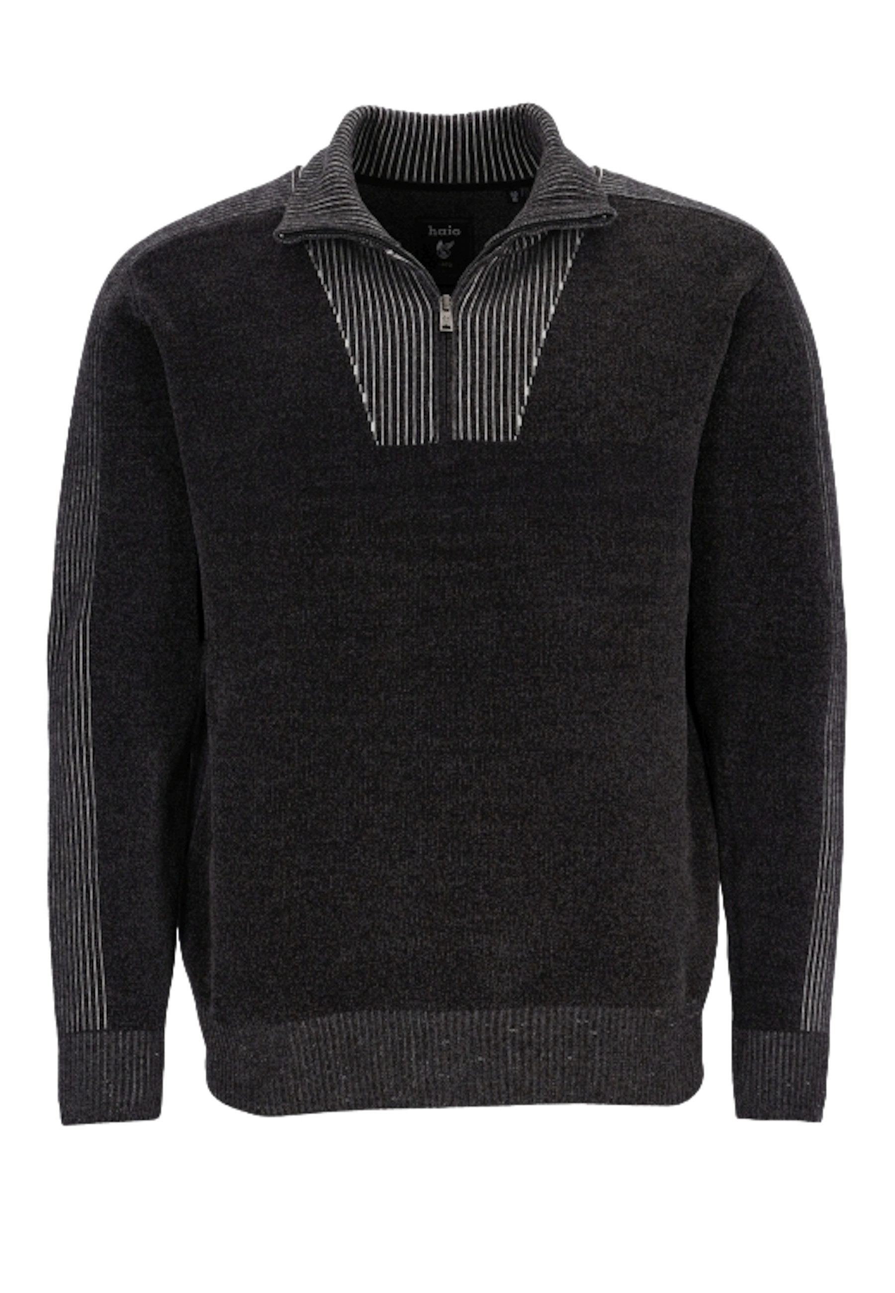 Hajo Troyer Pullover Chenille Strickpullover Troyer (1-tlg)