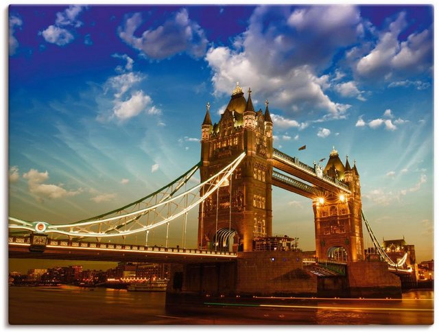 Artland Wandbild »Tower Bridge«, Brücken (1 Stück), in vielen Größen & Produktarten - Alubild / Outdoorbild für den Außenbereich, Leinwandbild, Poster, Wandaufkleber / Wandtattoo auch für Badezimmer geeignet-Otto