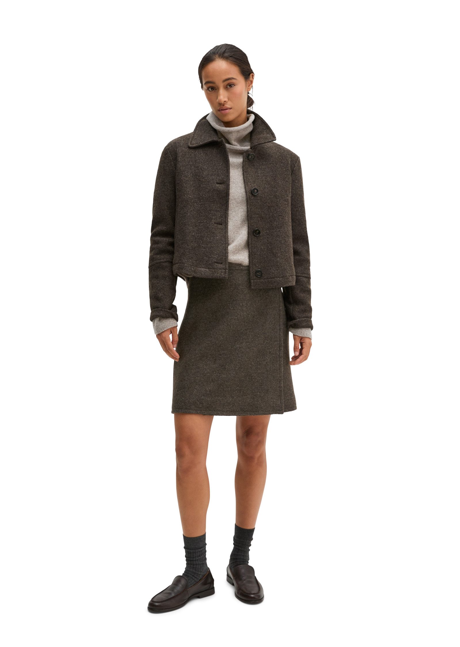 Marc O'Polo Kurzjacke aus Boiled Wool Melange