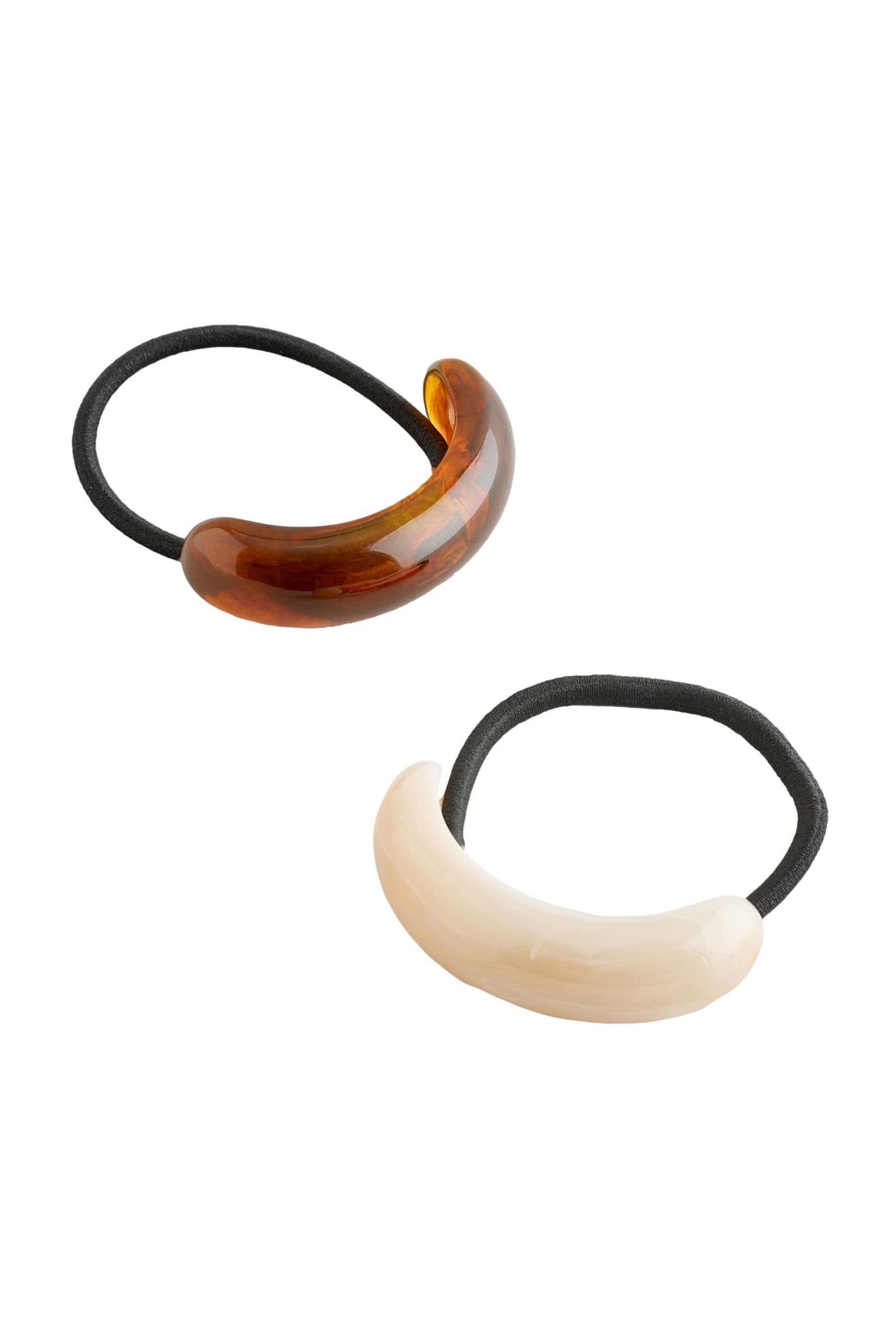 Next Haargummi Haarspangen mit Kunstharz, 2er-Pack
