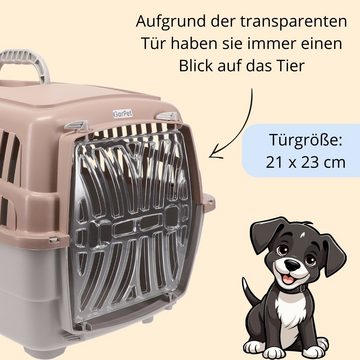 GarPet Tiertransportbox Transportbox Hunde Katzen Kaninchen Transport Auto Box Korb