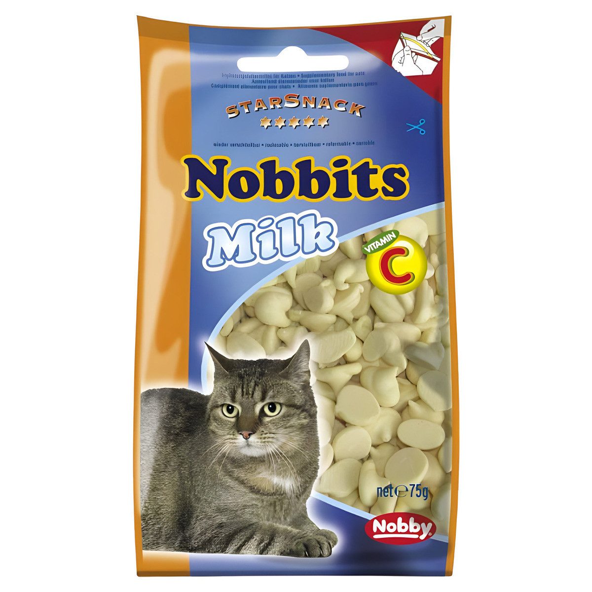 Nobby Nobbits Milk 75 g, Snack für: Katze