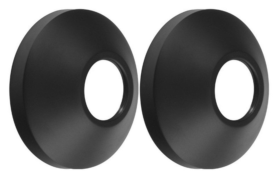 Sapho Rosette Abdeckung G3/4", 68x25mm, Konisch, Paar, Schwarz matt, Sapho-RS276