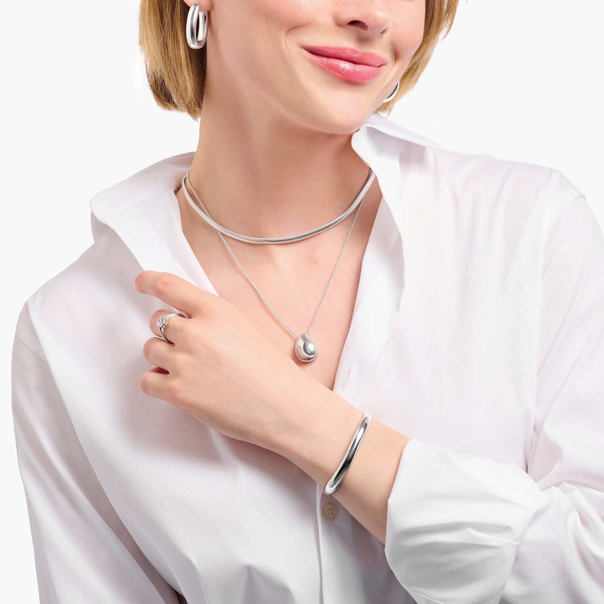 THOMAS SABO Kette mit Anhänger Bold Elegance Tropfenform