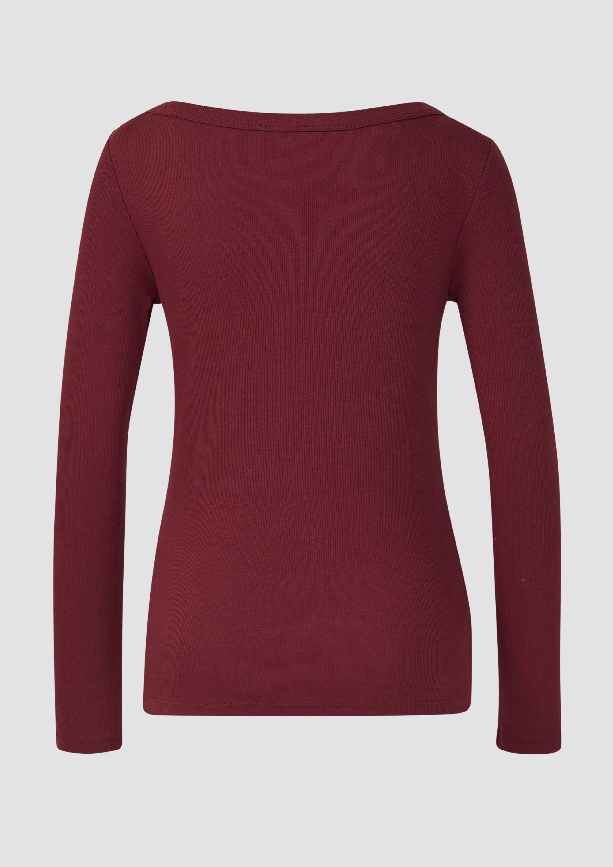 s.Oliver Langarmshirt T-Shirt Geripptes Langarmshirt mit günstig online kaufen