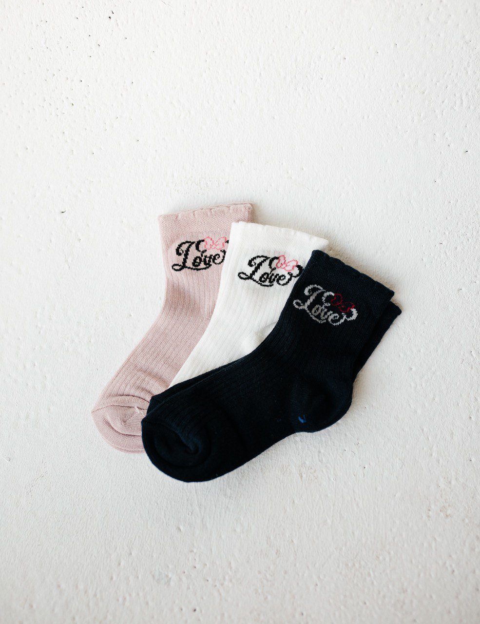 Pastellrosa Love Lixxi Socken