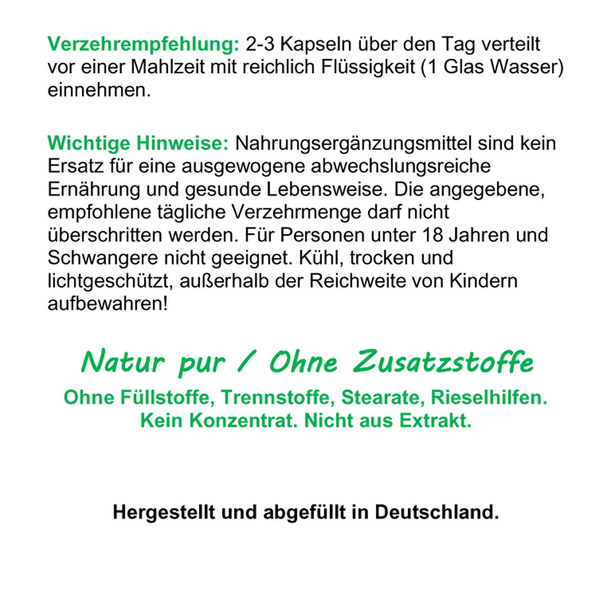 VitalLife SELLERIE Celery (Wurzel, Knolle, Blätter, Stängel) Natur Pur Kapseln, 2 er Dose à 360 St., 388 g, Art. 26320-8