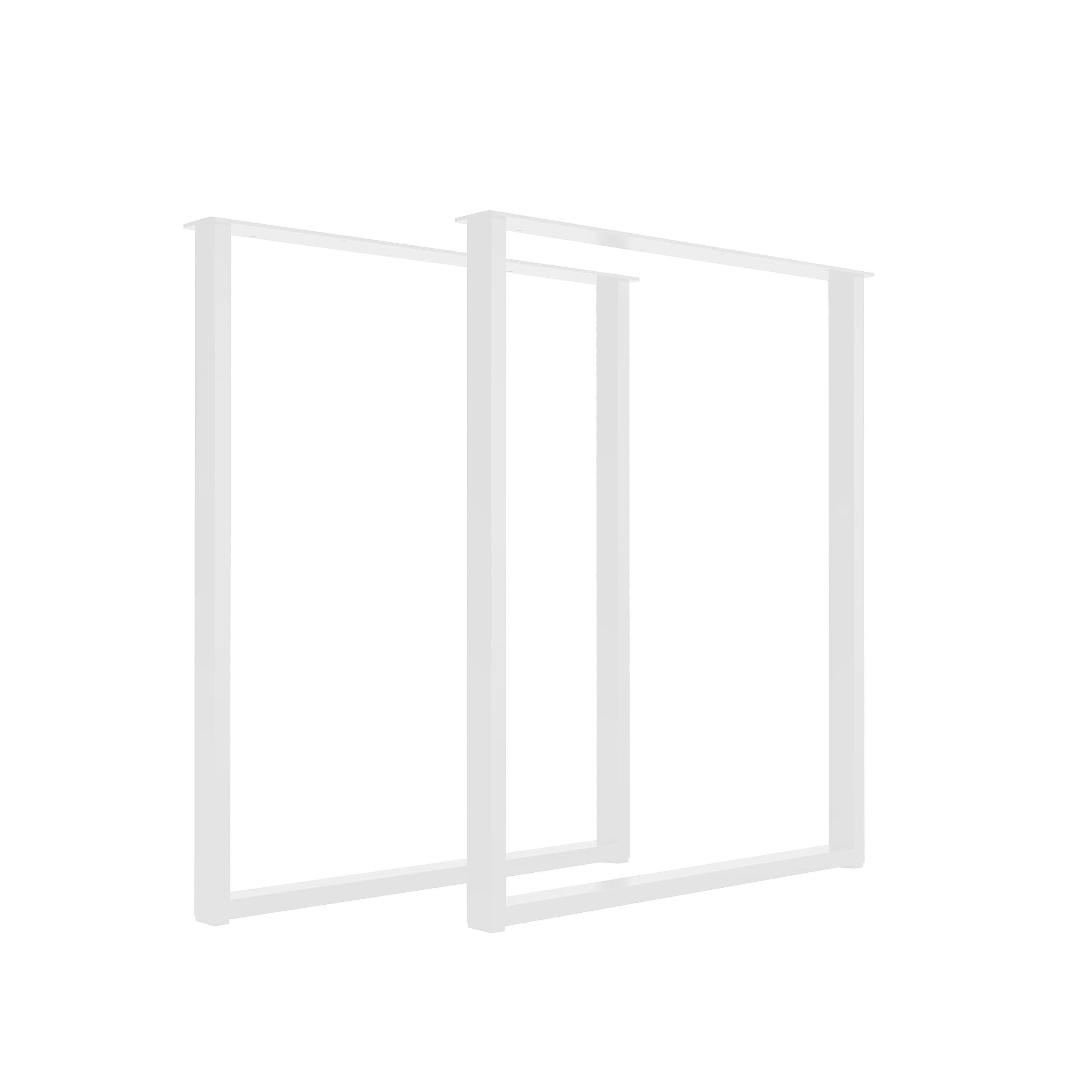 CM Furniture Tischbein, 2x Tischbeine Tischkufen Tischgestell 72 cm hoch Profil 40×20 mm