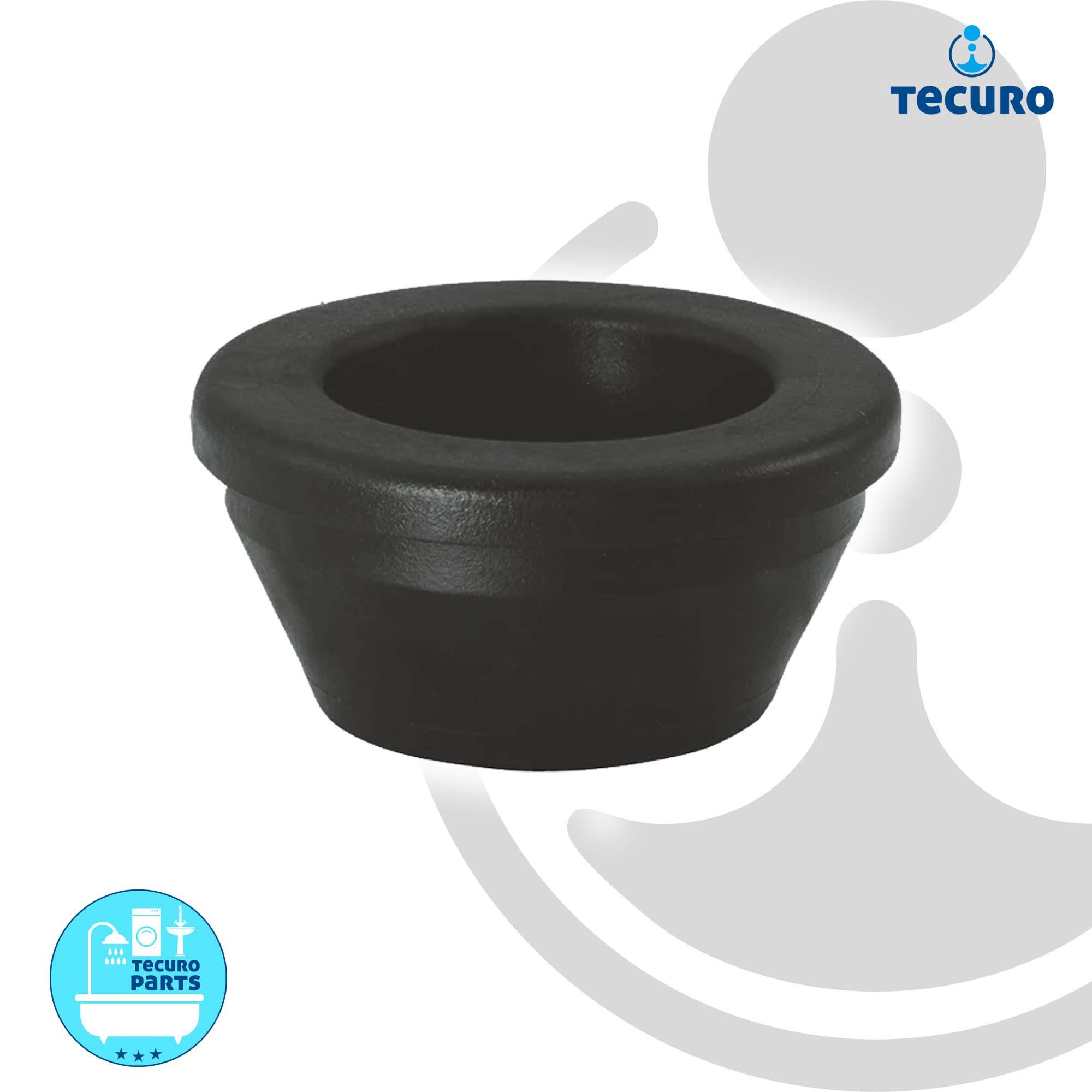 tecuro Ablaufrohr Gumminippel für Siphonbogen Außen Ø 47 mm x Innen Ø 28-32 mm