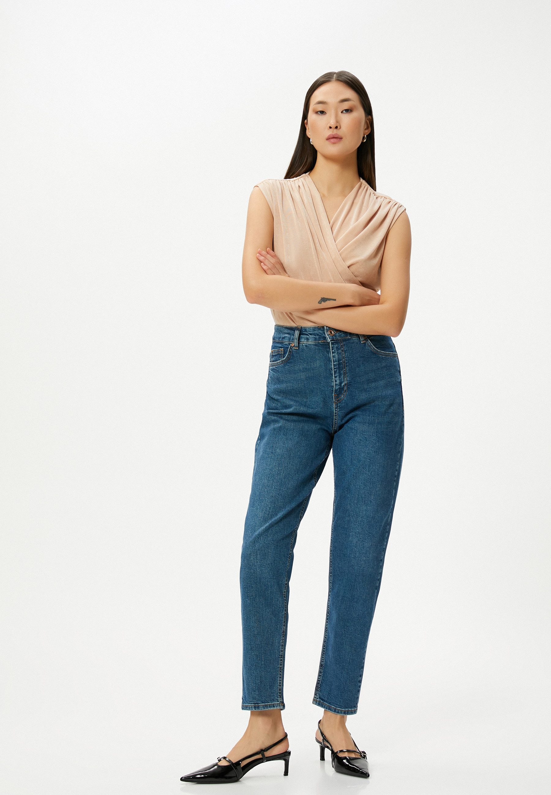 Koton Мамины джинсы Denim Slim Мамины джинсы