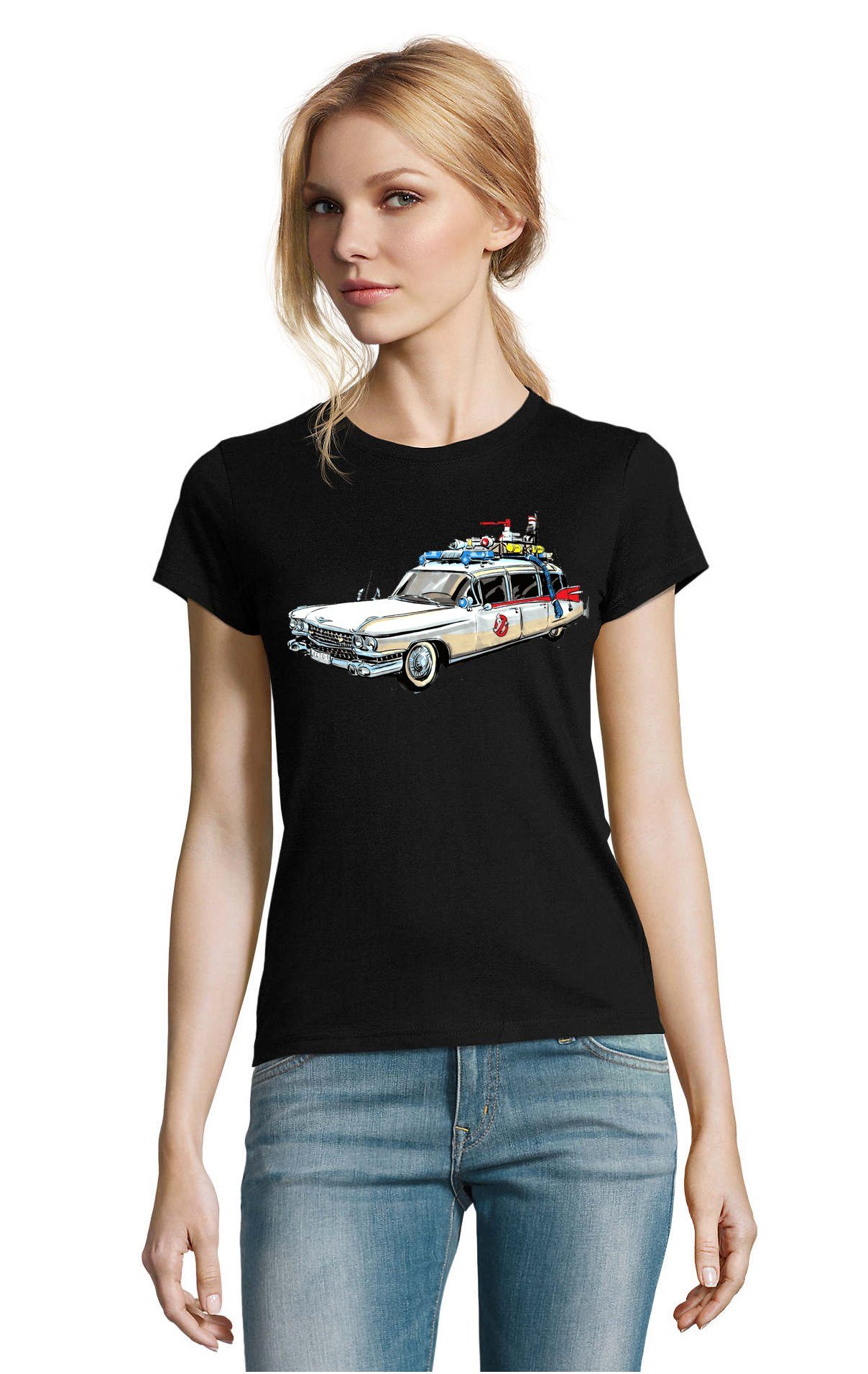 Blondie & Brownie T-Shirt Damen Ghostbusters Cars Auto Geisterjäger Geister Film Ghost