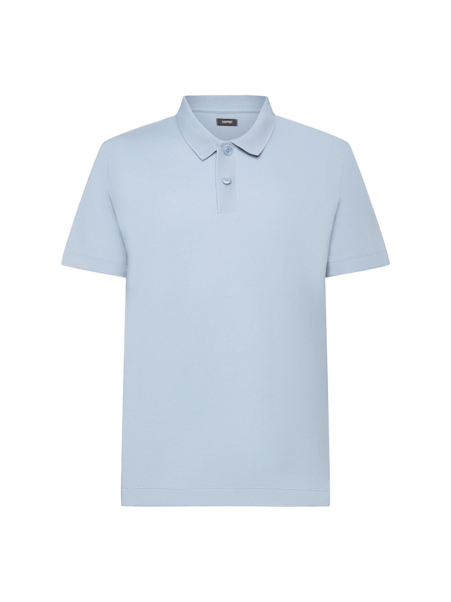 Esprit Collection Poloshirt Poloshirt aus Pima-Baumwolle LIGHT BLUE LAVENDER