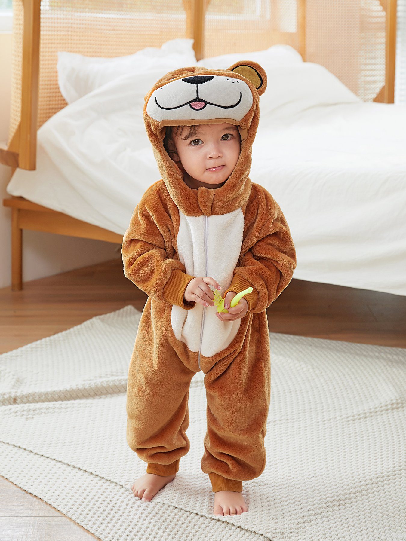 Pyjama DEBAIJIA 0-36M Pyjama Baby Spielanzug Winter Tier Strampler Overall