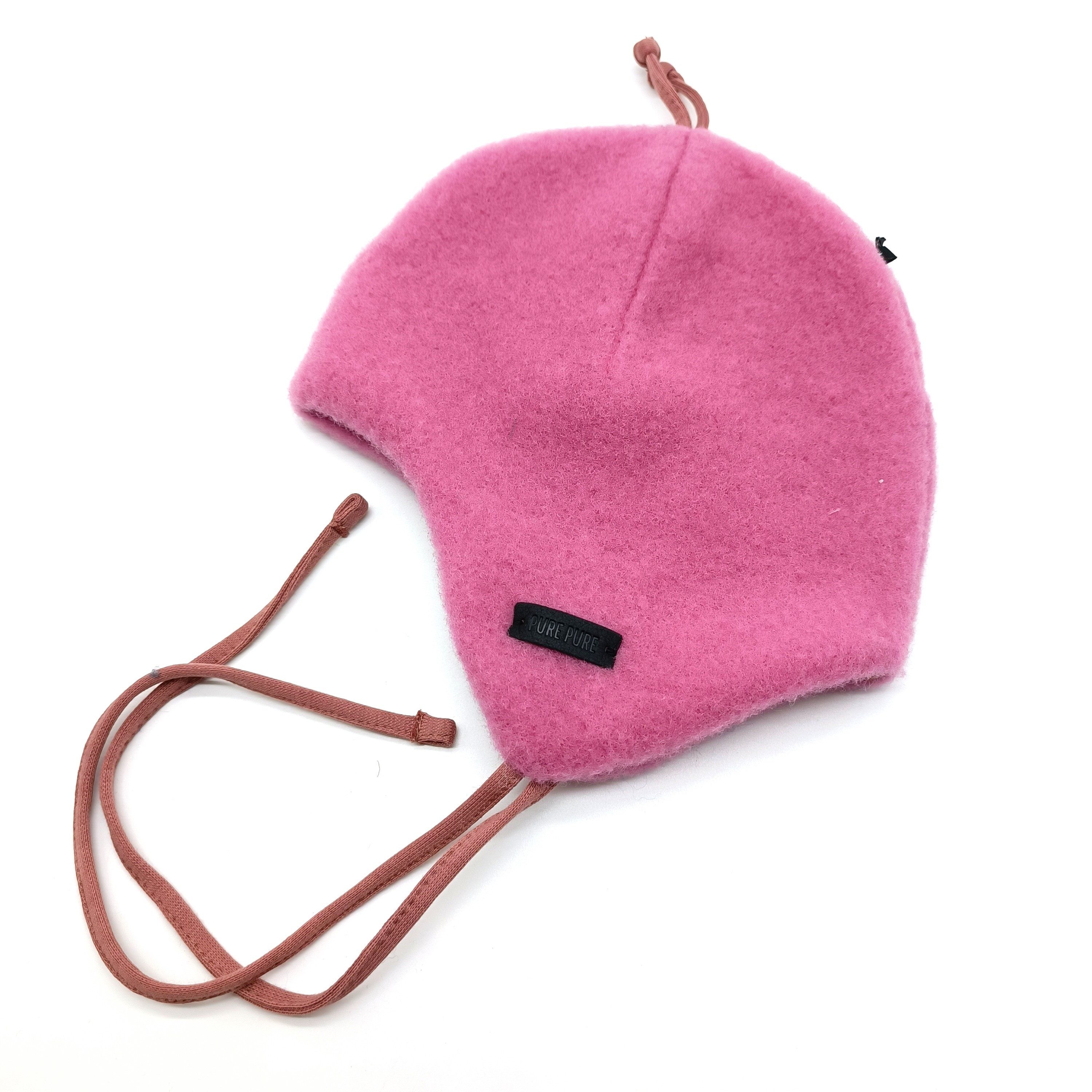 PURE PURE by Bauer Jerseymütze Kids Fleece Bindemütze GOTS dusty pink