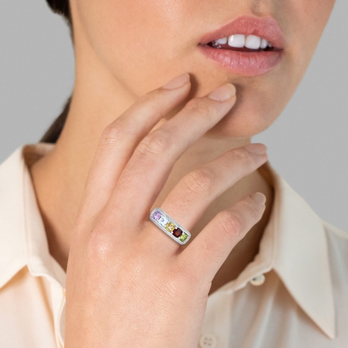 Rafaela Donata Fingerring silber, aus Sterling Silber