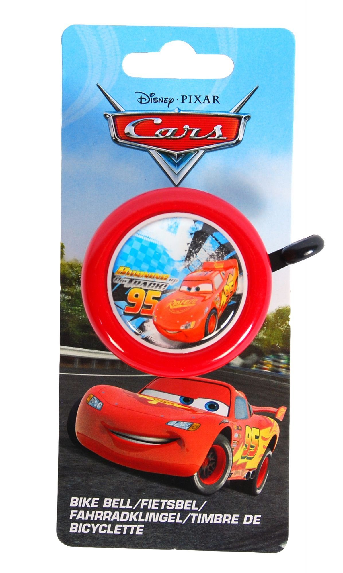 Volare Fahrradklingel Disney Cars - Jungen - Rot, 3-12 Jahre, 100% zusammengebaut