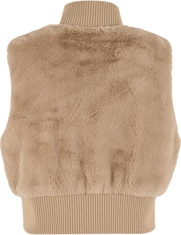 URBAN CLASSICS Sweatweste Ladies Cropped Faux Fur Vest – Bild 5 von 5