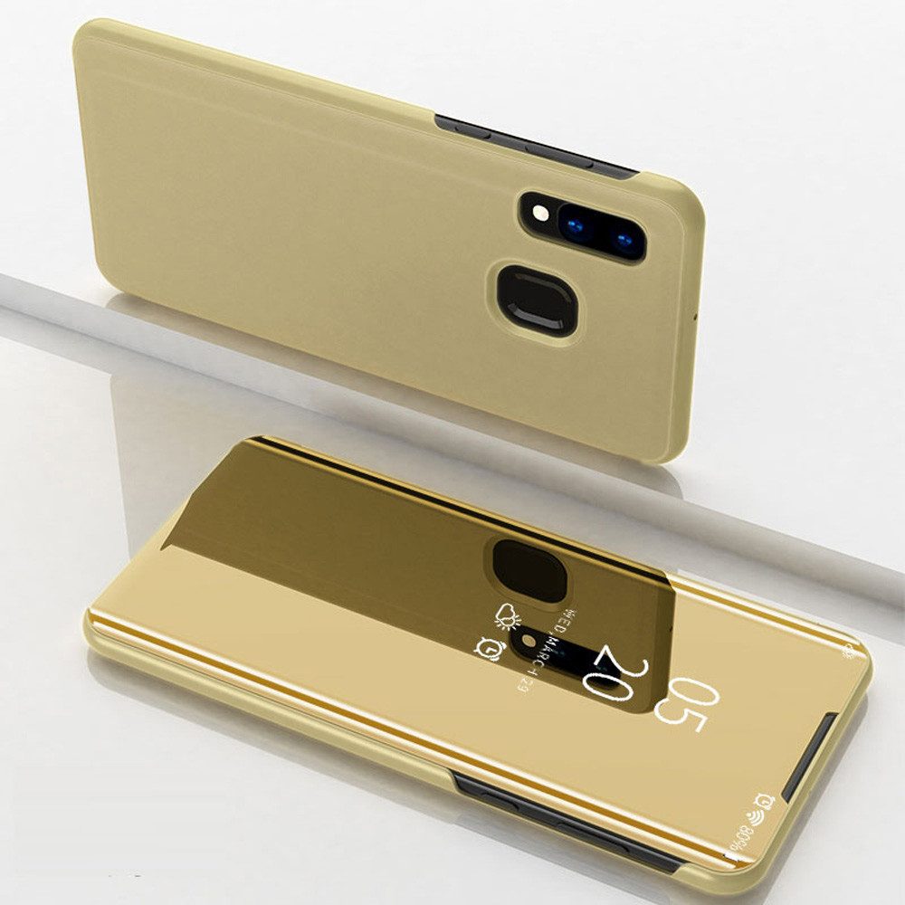 FITSU Handyhülle Handytasche für Samsung Galaxy Hülle Flipcase Spiegel Handyhülle, Hülle für A55, A35, A25, A15, A05s, A54, A53, A52, A51, A17, A37, A57