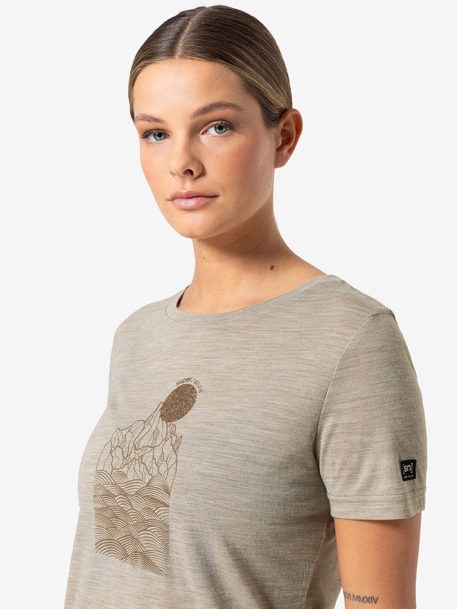 SUPER.NATURAL T-Shirt für Damen, Merino PREIKESTOLEN günstig online kaufen