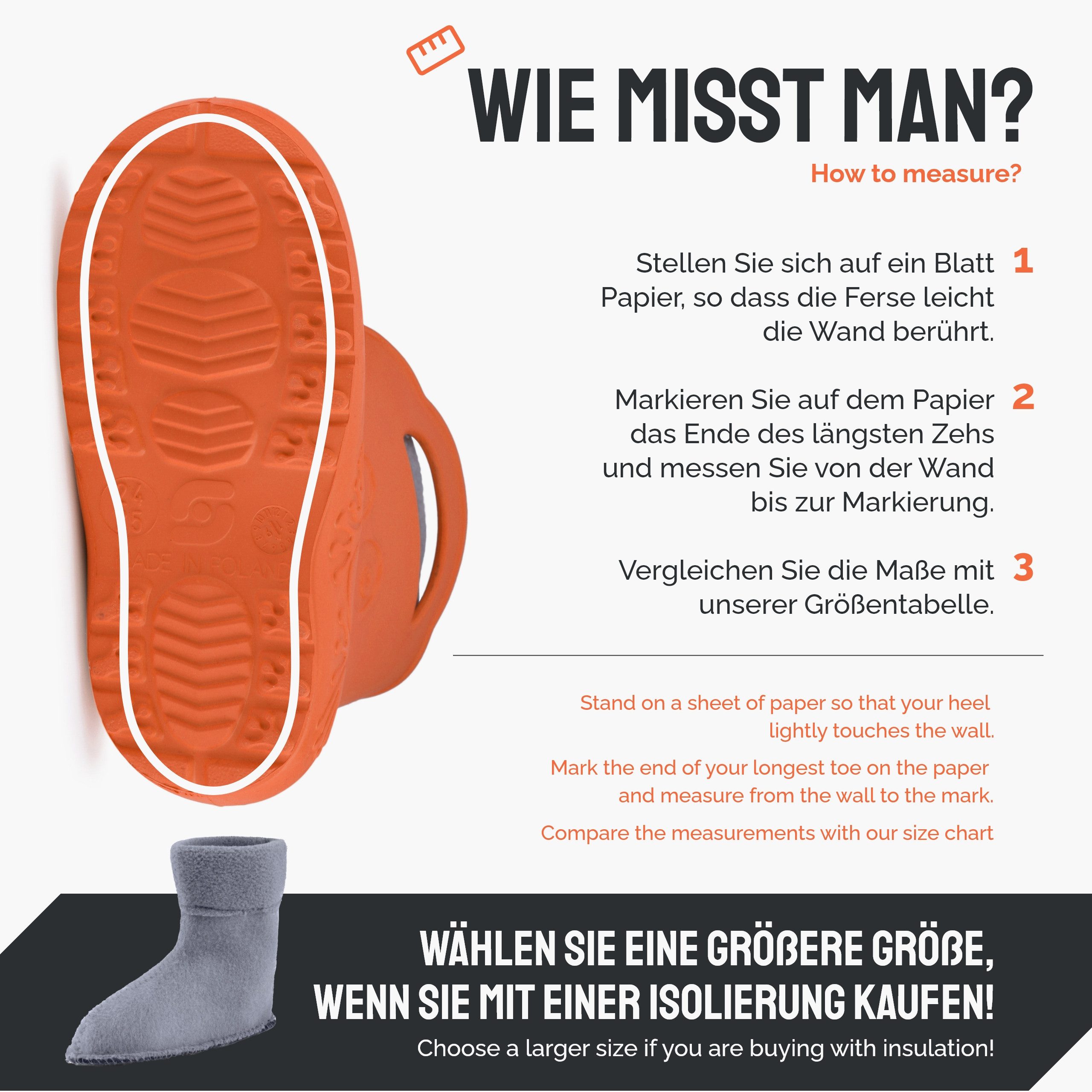 Ladeheid Kinder EVA federleichte Regenschuhe LA-CA-03 Gummistiefel mit herausnehmbares Innenfutter – Bild 2 von 5
