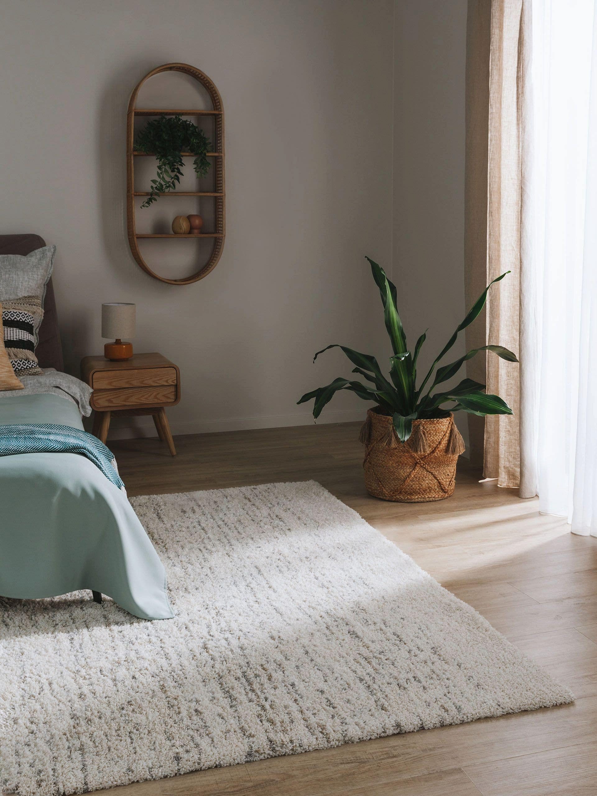 benuta Hochflor-Teppich Gobi, rechteckig, Höhe: 21 mm, Teppich Wohnzimmer, günstig online kaufen