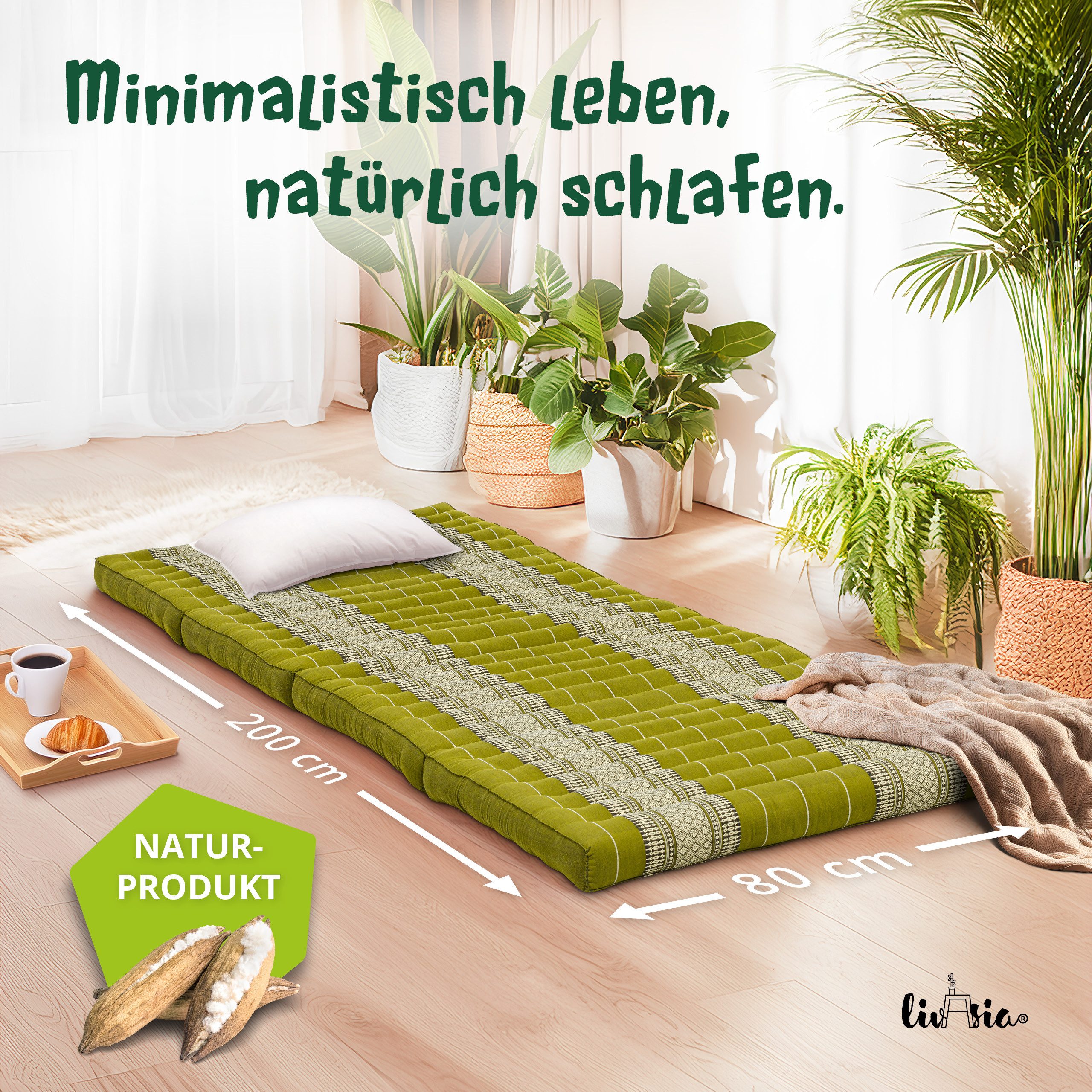 Klappmatratze Klappmatratze 80 cm Classic vegan und günstig online kaufen