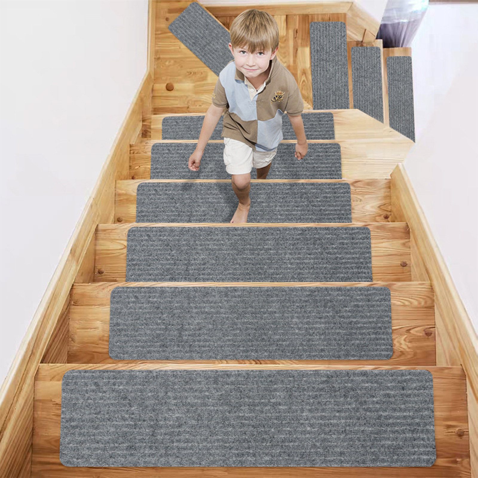 CALIYO Stufenmatte 15-Tlg Stufenmatten Rechteckig 76x20cm günstig online kaufen